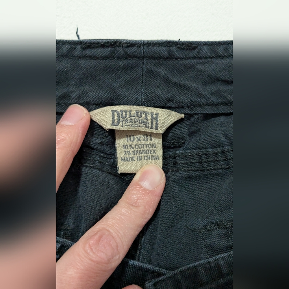 Duluth Trading Co Black Straight Leg Jeans